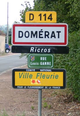 photo sign Domérat