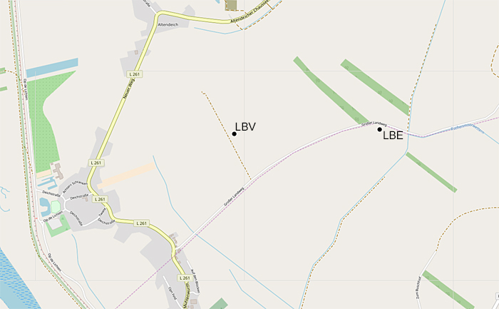 kaart LBV OpenStreetMap